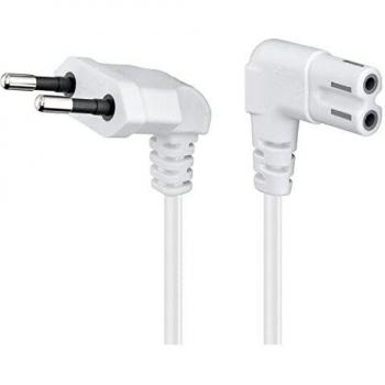 goobay Euro Plug/C7, 5 m Blanco CEE7/16 C7 acoplador - Cable