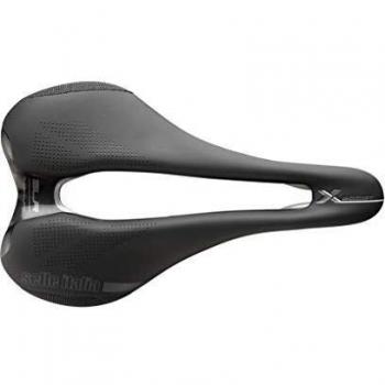 Selle Italia - Sillìn Bicicleta MTB SLR Boost X-Cross Superflow, Rail TI 316 Tubo Ø7, Sillìn Corto Off-Road Perfomance Fibra-tek Ligero, Comfort, Amortiguador, Bordes Reforzados