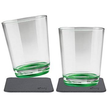 Silwy Magnetic Drinking Cups Set - Sour Green, 250ml, Includes 2 Nano Gel Pads