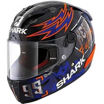 Shark Casco de moto RACE-R PRO LORENZO CATALUNYA GP 2019 GP KRB, Negro/Rojo/Azul, XL