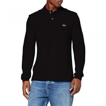 Lacoste Men's Long Sleeve Classic Polo Shirt, Black, Size X-Small