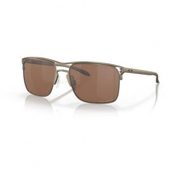Oakley Holbrook TI Prizm Polarized Sunglasses Satin Pewter with Tungsten Lens