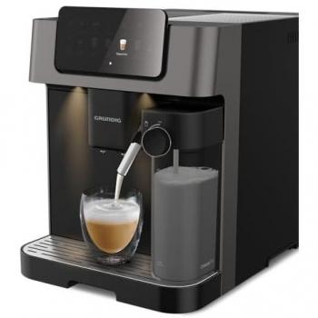 Cafetera Automática Grundig KVA 7230, 19 Bar, 10 Especialidades de Café, 1350 W, Sistema GrindPro™ y CreamyPro™, Negro/Inoxidable