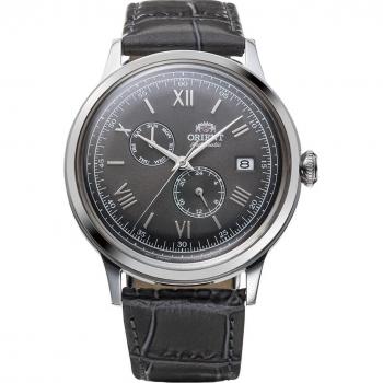 Orient Classic Bambino Automatic Men's Watch 40mm Grey Dial Leather Strap 3ATM