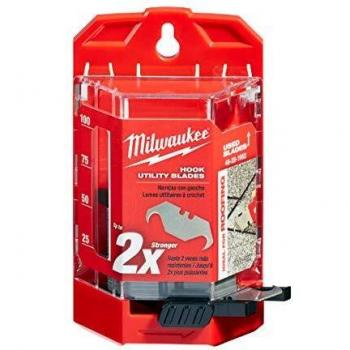 Milwaukee 48-22-1952 48221952 Hook Utility Knife Blades Bulk Pack of 50 Piece, Red