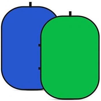 Neewer Fondo Plegable Reversible Chromakey Green Chromakey Blue 150 * 200CM Chroma-Key Azul / Verde