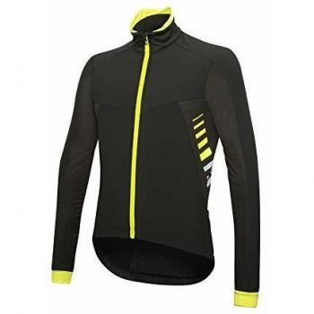 rh+ Logo Logotipo Alfa Padded Jacket, Hombre, Black/Fluo Yellow/Reflex, L