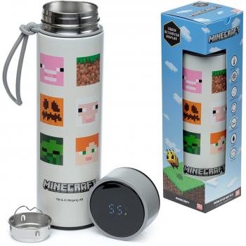 Botella Térmica Minecraft con Termómetro Digital 450ml
