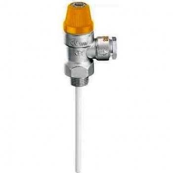Válvula de Seguridad Combinada Caleffi 3094-3095 para Temperatura y Presión 1/2 - 7 Bar - Ø 15 mm