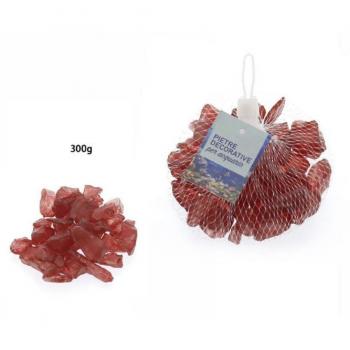 Piedras Decorativas Rojas para Acuarios 300 Gr