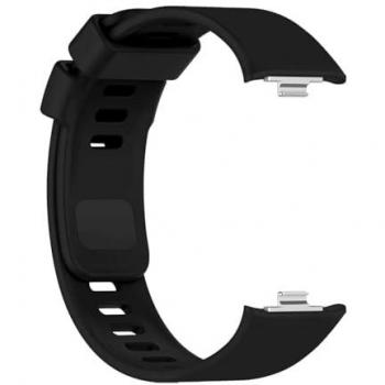 Correa de Silicona para Reloj Inteligente Ociodual Compatible con Xiaomi Smart Band 8 Pro y Redmi Watch 4, Resistente al Sudor, Transpirable, Enganche Metálico, Color Negro