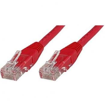 Cable de red Microconnect Cat6 U/UTP 0,25 m Rojo
