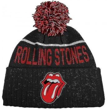 Gorro Unisex Adulto The Rolling Stones Tongue Bobble Negro/Rojo One Size
