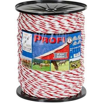 Cuerda de cerca eléctrica Profi PE 500 m 59510 Kerbl - Blanco