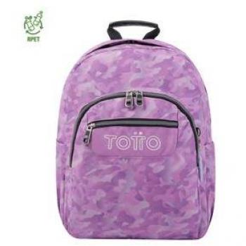 Mochila escolar camuflaje rosa Acuarela - TOTTO
