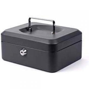 Caja de dinero Pavo, gris, dimensiones: 200 x 160 x 90 mm