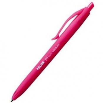 Milan bolígrafo p1 touch rosa punta retráctil 176553212