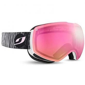 Máscara de Esquí Julbo Moonlight para Mujer (Blanco - Cat 2) con lente espejada Spectron 2 rosa