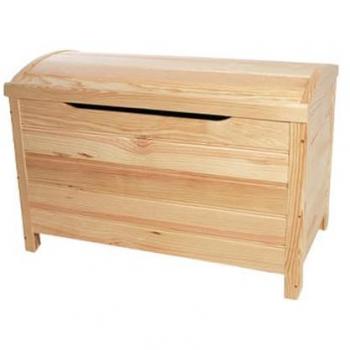 Baúl Curvo Natural Sin Barniz 70x40x44 cm - Mobiliario y Decoración