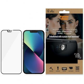 Protector de Pantalla PanzerGlass Edge-to-Edge CamSlider Swarovski para iPhone 13/iPhone 13 Pro