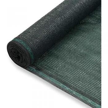 vidaXL Toldo Pista de Tenis HDPE 1,2x50 m Verde Cubierta Protección Intemperie