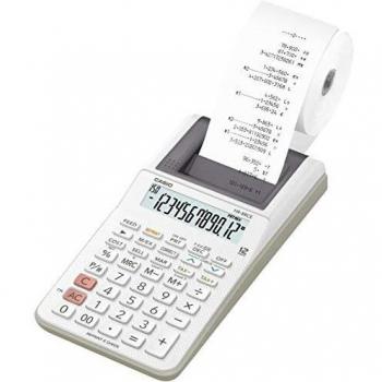 Casio HR-8RCE-WE - Mini calculadora impresora, 42 x 102 x 208.5 mm, blanco
