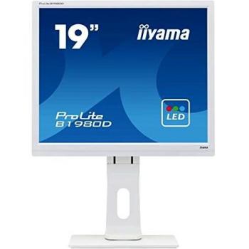 Monitor LED iiyama ProLite B1980D-W1 de 19 con resolución 1280 x 1024, tiempo de respuesta de 5 ms, entradas VGA y DVI, color blanco mate