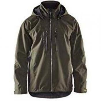 Chaqueta Técnica de Invierno Blaklader Forrada Impermeable Verde Oliva/Negro XL