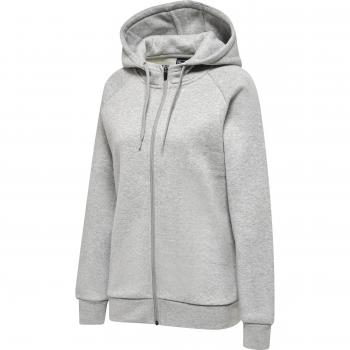 Hummel Women's Heavy Red Zip-Up Hoodie