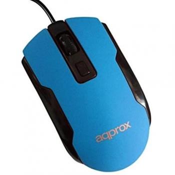 Approx APPOMOFFICELB - Ratón óptico USB, Color Azul Claro
