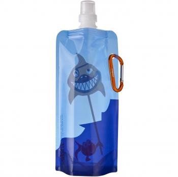Vapur Artist Series Shark Bait Reusable Plastic Water Bottle - Blue, 0.5 Litres