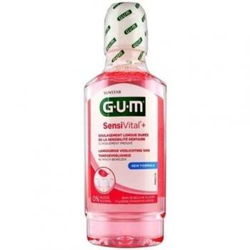 Sunstar iberia 6080 Gum SENSIVITAL+ COLUTORIO 500 ML. Uso Diario, Negro, Estándar