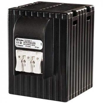 Calentador de armario con ventilador 250W, 110-230V, dimensiones 93.1x88.2x98.7 mm