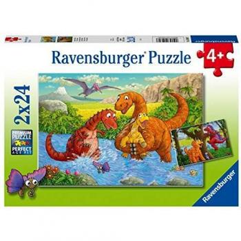 Ravensburger Playful Dinosaurs 2x24 Piece Kids Puzzle (05030)