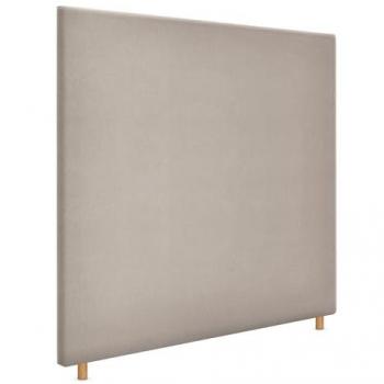 Cabecero Tapizado Aqualine Liso hasta el Suelo en Polipiel o Tela Beige (145x120cm, para camas 135/140)