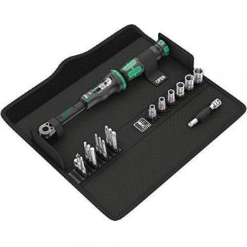 Wera Click-Torque A 6 Set 1 Adjustable Torque Wrench Set, 1/4 Hex Drive, 2.5-25 Nm, 20pc, 05130110001
