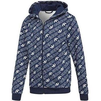 adidas Kid's Trefoil Monogram Sweatshirt, Collegiate Navy/White, Size 128