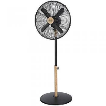 Ventilador silencioso y Potente. Diseño Madera. 60W. Motor de Cobre. 4 aspas. 3 velocidades. Oscilante y Regulable. ForceSilence 560 WoodStyle