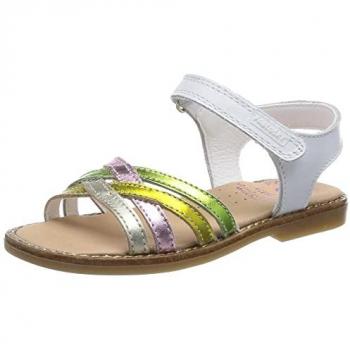 Sandalias abiertas de piel para niña Pablosky modelo 420308 color blanco