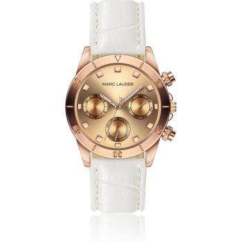 Marc Lauder Valencia Crocodile Strap Watch