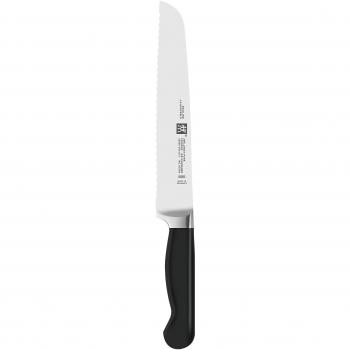 Zwilling Pure - Cuchillo Pan con Hoja forjada de una única Pieza Sigmaforge, Hoja endurecida al frío Friodur, 200 milímetros, Acero Inoxidable
