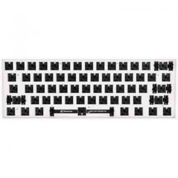Teclado Gaming Sharkoon SKILLER SGK50 S4 Barebone ANSI 60%, Hot-Swap, RGB Blanco