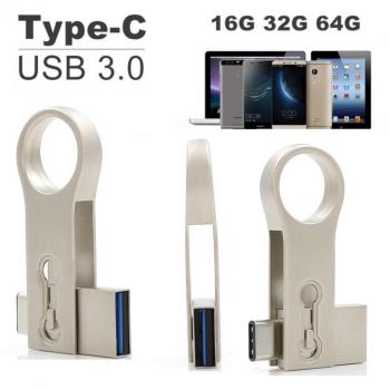 SETAYO 64GB USB-C a USB 3.0 Flash Drive Memory Stick con llavero para el MacBook Pro, Samsung Chromebook Además, Nexus 6P 5X, Google píxeles, G5 LG, HTC y Más 10 -Estilo B