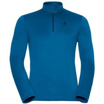 Odlo Midlayer 1/2 Zip Harbin Sudadera, Hombre, Azul Mykonos, Medium