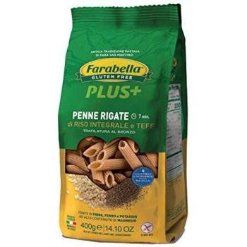 Farabella Plus+ Penne Rigate de Arroz Integral y Teff 400g
