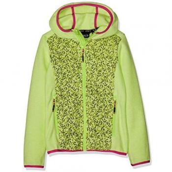 CMP - Chaqueta de Forro Polar para niña, Todo el año, Niñas, Color Bamboo/Off White, tamaño 104