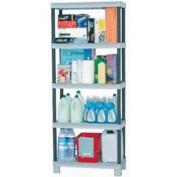 Maurer - Estantería de resina en kit de 5 estantes 70 x 35 x 172 cm