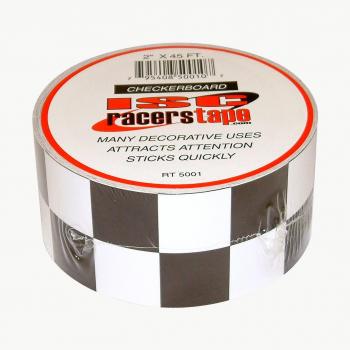 ISC Checkerboard Cinta de Tablero de Damas en Blanco y Negro: 2 in. x 15 yds.