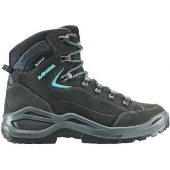 Botas de montaña Lowa Renegade Evo GTX Mid para mujer, gris, impermeables y transpirables
