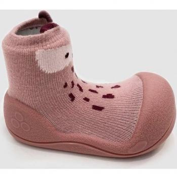 Attipas - Zapatillas de casa de bebé niña en rosa con dibujo de zorro